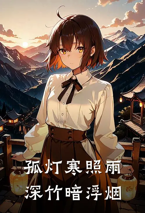 孤灯寒照雨,深竹暗浮烟